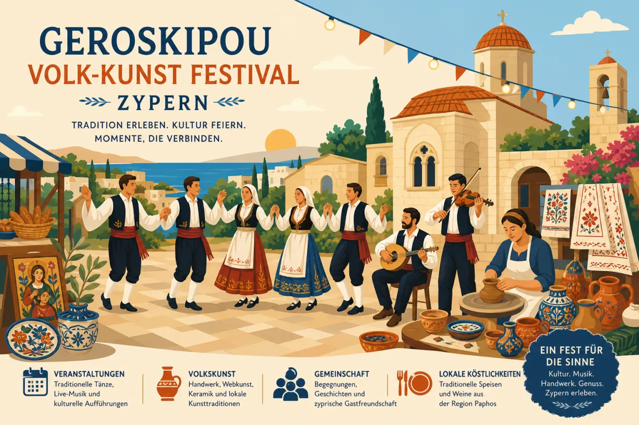Geroskipou Volk-Kunst Festival in Zypern